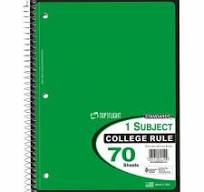 1 Subject Notebook
