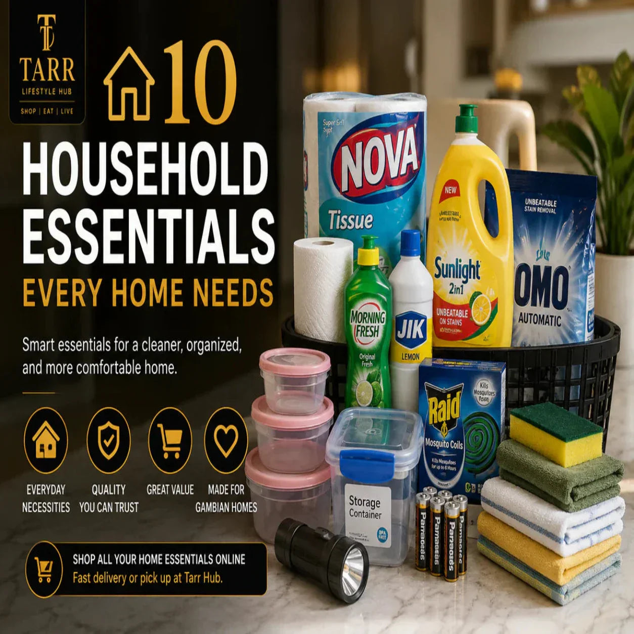 10 Household Essentials Every Gambian Home Needs