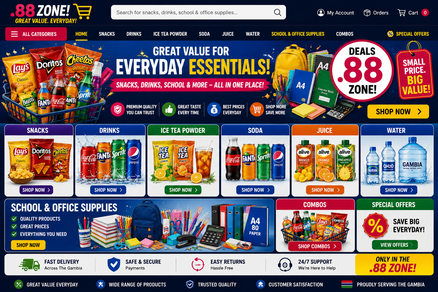 Tarr School & Office collection with notebooks, pens, pencils, printer paper, folders, calculators, classroom supplies, and office essentials for students, teachers, and businesses.