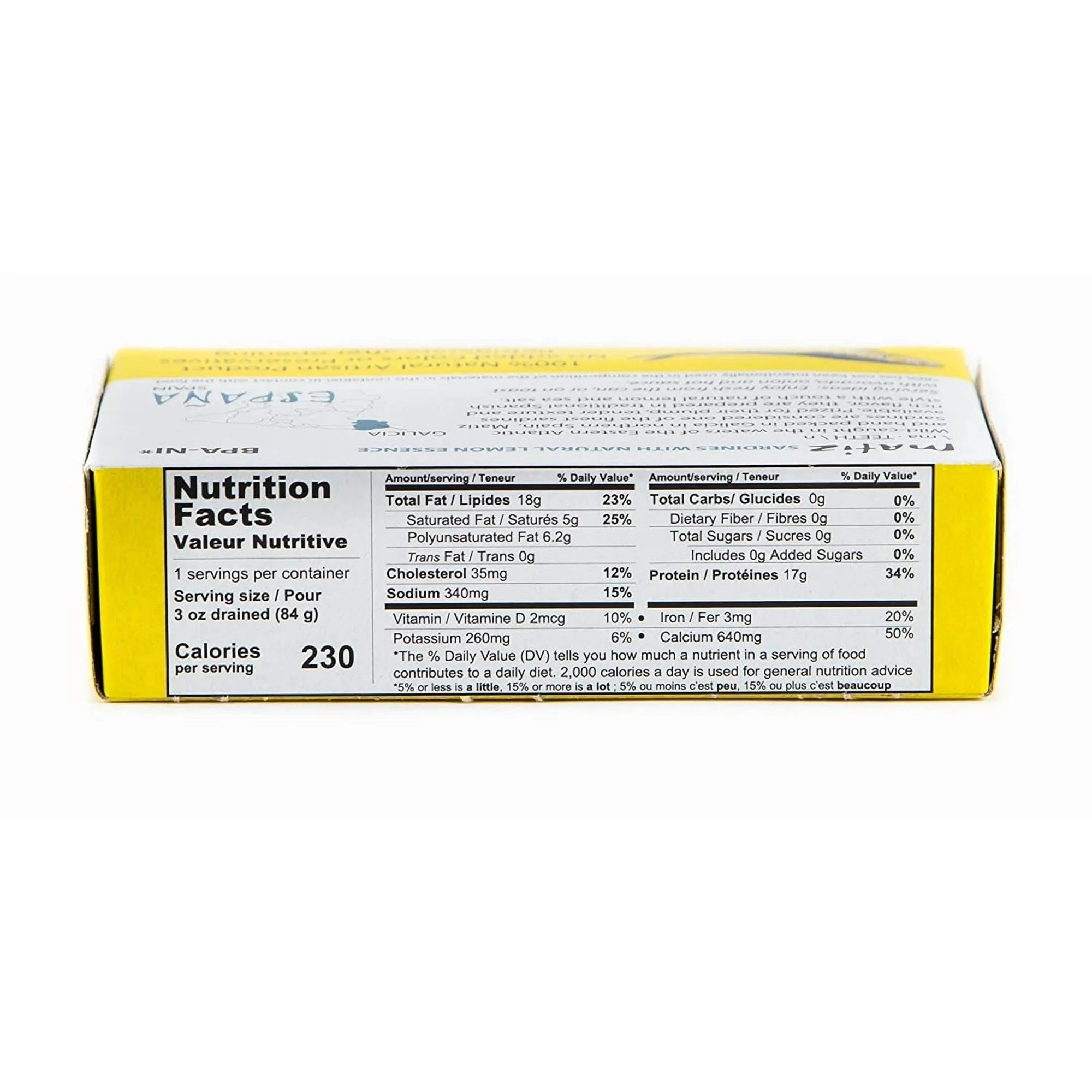 Matiz Wild Caught Sardines with Natural Lemon Essence, 4.2 Ounce