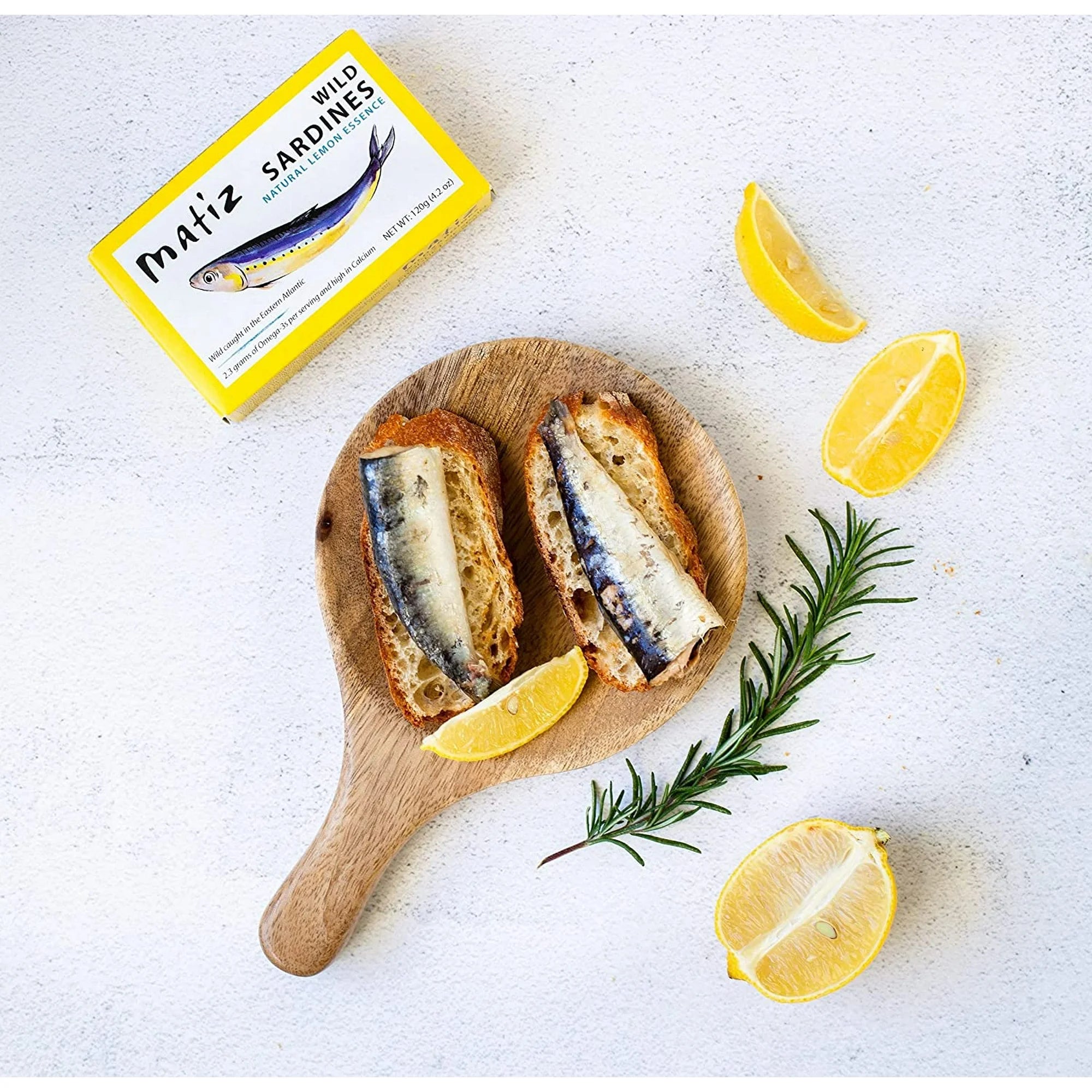 Matiz Wild Caught Sardines with Natural Lemon Essence, 4.2 Ounce